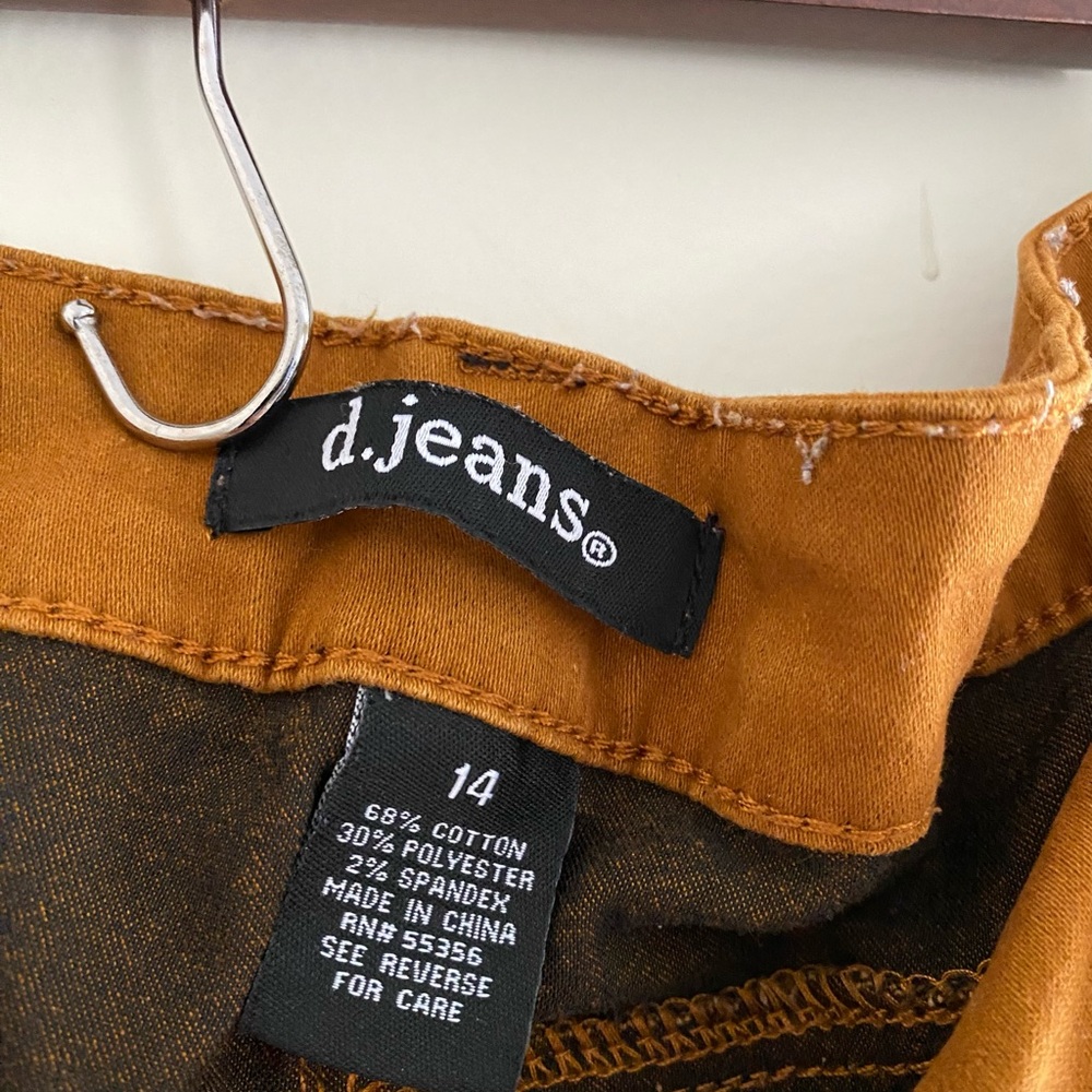 Mid-length leggings in brick color